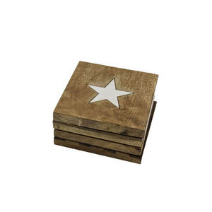 Sous-verres carrés en bois de noyer de couleur personnalisée de qualité supérieure pour hôtels, restaurants, articles de cuisine en Inde – Durables, modernes, écologiques, luxueux - Product Image 4