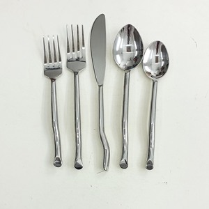 Best Quality Handmade <b>Antique</b> Brass Long Handle Handmade Cutlery Set with Natural Hand Polished Flatware - Product Image 5