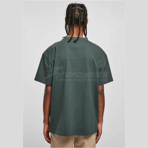 T-shirts tricotés 100% coton pour hommes Vente en gros de t-shirts de haute qualité avec logo personnalisé vintage délavés à l'acide surdimensionnés 100% coton - Product Image 3