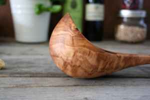 Ensemble de cuillères en bois d'olivier naturel, fait à la main, parfait pour la cuisine, cadeau idéal - Product Image 4