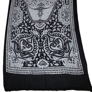 ผ้าพันคอผ้า Pashmina ลาย Paisley Jacquard ยาวผ้าคลุมไหล่สไตล์สี่เหลี่ยมจัตุรัสสำหรับผู้ใหญ่สำหรับฤดูใบไม้ร่วง - Product Image 1