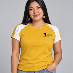 Camiseta de Lona Personalizada para Mujer, Camiseta Informal con Logotipo Personalizado, Estilo Cuello Redondo, Manga Corta, Ecológica, para Verano - Product Image 4