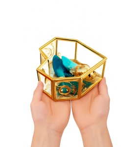 กล่องเครื่องประดับแก้วสีทองสร้างขึ้นเพื่อผู้ซื้อทั่วโลกที่กำลังมองหาบรรจุภัณฑ์ที่ประณีตการนำเสนอที่เหนือกว่า - Product Image 5