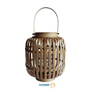 Mejor colección de bambú ratán linterna lámpara linterna portátil precio al por mayor para la decoración del apartamento - Product Image 1