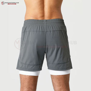 กางเกงขาสั้นผ้าชิโนสำหรับผู้ชายกางเกงขาสั้นแนวสตรีทแบบมีกระเป๋าผ้าคอตตอนใส่สบาย - Product Image 2