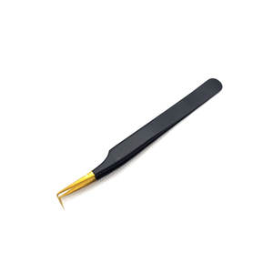 Dernière arrivée pince à cils à prise confortable/pince à cils avec logo entièrement personnalisée avec pointe pointue - Product Image 2