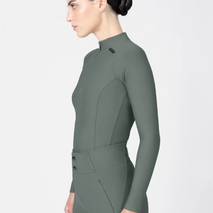 Camiseta de equitación para mujer, ligera, transpirable, que absorbe la humedad, tejido elástico deportivo, top para montar a caballo - Product Image 2