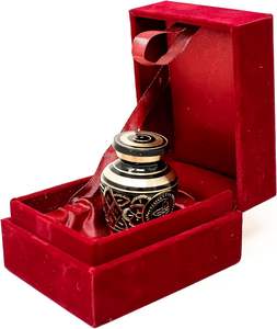 <b>Small</b> <b>Urns</b> <b>for</b> <b>Human</b> <b>Ashes</b> <b>Urn</b> <b>for</b> <b>Human</b> <b>Ashes</b> Adult Woman Mom & Dad Funeral <b>for</b> Little Keepsakes, Comes with Black Velvet Case - Product Image 3