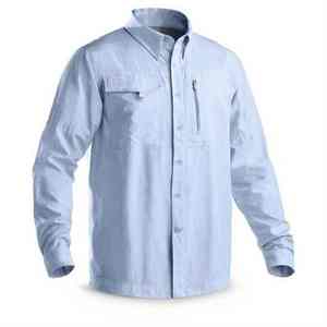 Camiseta Casual de Cuello Polo con Serigrafía, de Secado Rápido, Manga Larga, Cortavientos, Ligera, con Protección Solar, 100% Poliéster, Ideal para Pesca - Product Image 4