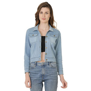 Vestes en jean décontractées pour femmes 2026, respirantes, durables, vente en gros de jeans avec service OEM, veste en jean d'hiver pour femmes - Product Image 1