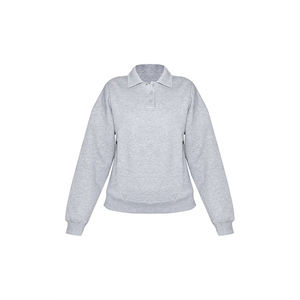 Casual <b>Women</b> Button Sweatshirt Cozy Cotton Fleece Full Sleeve Soft Comfortable Wholesale Apparel - Product Image 4