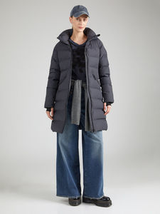 Veste parka matelassée à capuche avec ceinture pour femme, logo personnalisé de haute qualité, veste d'hiver matelassée en duvet pour femme - Product Image 3