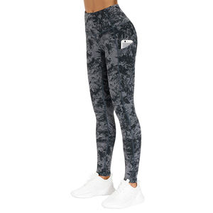 Women's High Waist Breathable <b>Knitted</b> Yoga Fitness <b>Leggings</b> with Sublimation Logo Print Casual New Designs - Product Image 2