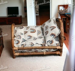 Encantadora minicuna de madera de bambú hecha a mano para recién nacidos, muebles de dormitorio para niños y decoración de guardería, muebles para bebés - Product Image 2