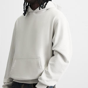 Solid Color Pullover Design <b>Hoodie</b> <b>For</b> Men High Quality Factory Rate Breathable Custom Logo Design With Hood And Kangaroo Pocket - Product Image 2