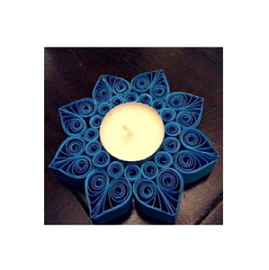 Velas de estilo moderno para decoración del hogar y de la boda, vasos de madera con farol, de colores - Product Image 5