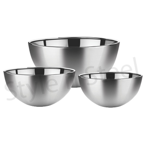 Mezcla de tazón de servicio de gran tamaño para el hogar y el restaurante Utiliza precios bajos a la venta Puestos interiores de acero inoxidable - Product Image 3