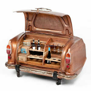 Ambassador Dikki Bar Rústico Vintage Mango de madera Juego de mesa de comedor Muy espacioso para café o Hotel Propósito Diseño moderno - Product Image 4