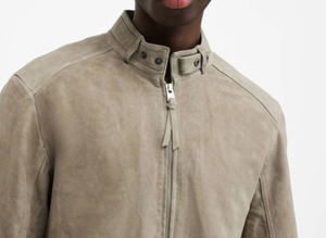 Veste en cuir pour hommes à la mode décontractée de bureau en peau de chèvre véritable Vestes en cuir pour hommes multicolores personnalisées - Product Image 4