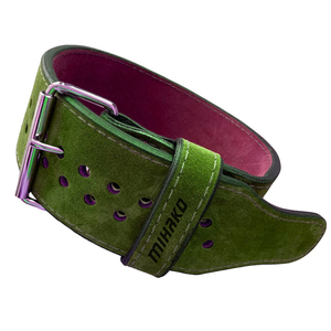 Cinturón de cuero de vaca personalizado para levantamiento de pesas, hebilla de doble punta, equipo deportivo para gimnasio y Fitness con soporte para la espalda, Unisex - Product Image 5