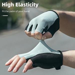 Biker Half Finger Cycling Gloves Bus Driving Wheelchair Fingerless <b>Bike</b> Leather Motorcycle Bicycle Cycling Gloves - Product Image 6