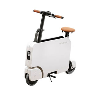 โชว์สินค้าขายดี สกู๊ตเตอร์ไฟฟ้าพับได้ สีขาว พกพาสะดวก พร้อมล้อสองล้อ มาตรฐานสูง - Product Image 1