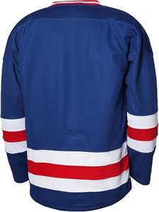 Maillot de hockey sur glace de qualité supérieure de haute qualité avec broderie personnalisée et nom et numéro personnalisés avec logo personnalisé sur maillot de sport - Product Image 2