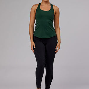 Camiseta sin mangas de algodón de estilo sencillo para mujer, ropa de gimnasio de talla grande, venta al por mayor, diseño de verano informal ajustado - Product Image 2
