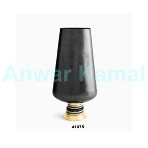 Jarrón de flores de Metal plateado hecho a mano con forma única de lujo para decoración del hogar, maceta central de Mesa para boda - Product Image 2