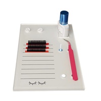 Organisateur de plaque de colle à cils en acrylique magnétique de marque privée personnalisée Service OEM ODM de carreaux de cils magnétiques pour le stockage de produits de beauté