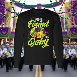 Camiseta de manga larga con cuentas de King Cake de Mardi Gras You Found The Baby - Product Image 3