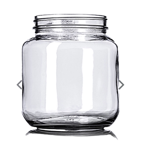 Caja de tarros de cristal de 200ml al por mayor con tapa de madera y plástico, tarro redondo personalizado artesanal, lo último en decoración de tu cocina - Product Image 1