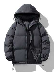 Chaqueta acolchada negra de alta calidad para mantener el calor, chaquetas acolchadas para hombres, chaqueta acolchada de invierno para adultos, chaqueta para exteriores y chaqueta Bomberjacket - Product Image 4