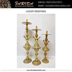 บารากุหรูหราขนาดเล็ก ฟาริดา ผลิตด้วยมือคุณภาพพรีเมียมจากอียิปต์ ดีไซน์โดดเด่น ทำจากทองเหลืองแท้ แข็งแรง ทนทาน พร้อมกระจกเงาตรง - Product Image 3