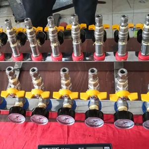 Dubey International 10 in Water Manifold <b>Ball</b> <b>Valve</b> Pressure Gauge Rust Free 2-Year Warranty 400x160x175 Dimensions Easy Operate - Product Image 1