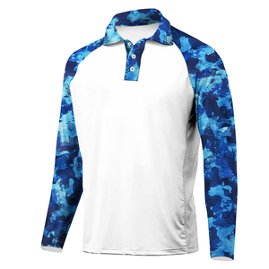 Camisa de Pesca Personalizada de Secado Rápido, Talla Grande, Manga Larga, UPF 50, Transpirable, Diseño Sólido, Polo de Alto Rendimiento para Unisex - Product Image 1