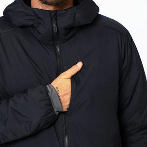 Chaqueta cortavientos para hombre con logotipo personalizado, poliéster profesional, transpirable, ligera para la temporada de invierno - Product Image 3