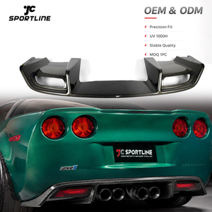JCSPORTLINE Diffusore Posteriore in Fibra di Carbonio per Chevrolet Corvette C6 ZR1 2006 - 2013, Kit Carrozzeria in Fibra di Carbonio - Product Image 1