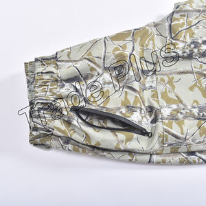 Pantalones de nieve de esquí impermeables holgados de camuflaje de invierno con cintura elástica bolsillos laterales con cremallera ajustable Cuff Bottoms - Product Image 4