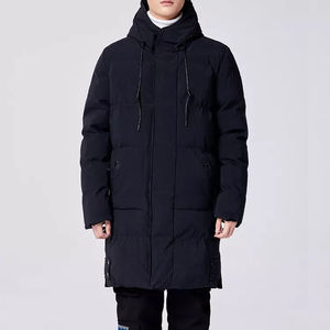 2025 invierno hombres impreso burbuja acolchado abrigo largo botón abajo Puffer acolchado dibujos animados chaquetas largas hombres - Product Image 5
