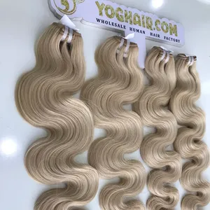 Ekstensi rambut keriting Weft warna pirang MAKAN MALAM rendah beras 100% tunggal Donor alami Vietnam pengiriman cepat Hadiah