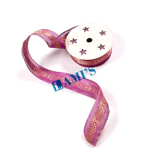 Tresse métallique OEM Garniture en dentelle Accessoires de costume Passementerie fantaisie Vente en gros Fil de dentelle métallique Tresse uniforme Textile - Product Image 1