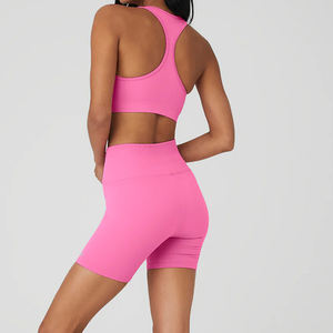 Conjunto de Yoga para Mujer de la Mejor Calidad, Hecho a Medida, Resistente, Largo hasta la Rodilla, Talla Grande, Verano, Color Sólido - Product Image 2