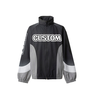 Unisex personalizado deporte Jogging traje ecológico 100% poliéster cortavientos chaqueta pantalones de talla grande cuatro vías estiramiento transpirable para - Product Image 2