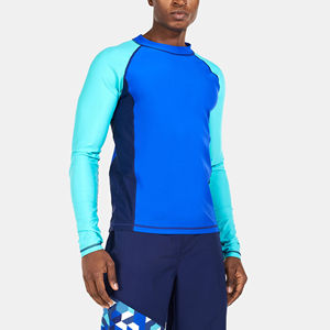 Top Trending New Men's Customized Logo Printed Rash Guard Quick Dry Breathable <b>Swimming</b> Wear Wholesale Crew Neck <b>Clothing</b> - Product Image 6