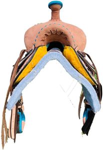 EquiElite exporta asiento occidental de cuero de alta resistencia, cómodo asiento duradero personalizable para el trabajo en el rancho de Trail Riding - Product Image 3