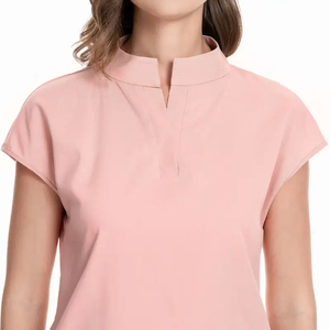 Soft Touch Scrub Nurse USA Style V Neck Scrub Top Pantalones de secado rápido Conjunto de uniforme de hospital Uniforme de laboratorio y conjunto de enfermera - Product Image 3