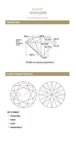 Diamants bruts de laboratoire en vrac, taille brillant, certifiés IGI/HPHT CVD, couleur D, taille fantaisie légère, 0,5-6 carats, D'VINS - Product Image 2