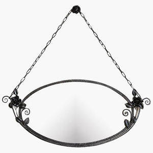 Lather and Corrugated Galvanized Bathroom <b>Mirror</b> Frame - Product Image 2