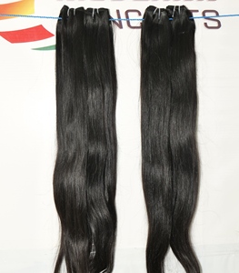 100% vente en gros droite aucun enchevêtrement brut non traité indien Super Double dessiné vierge Extensions de cheveux humains - Product Image 1